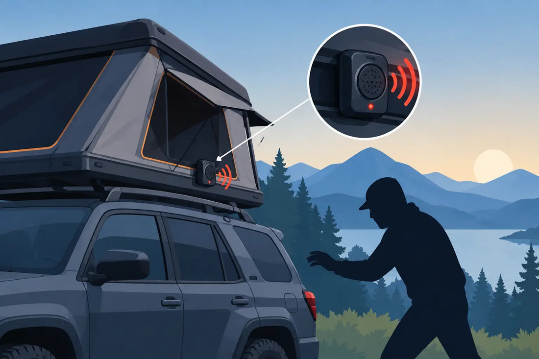 Rooftop Alarm Deterrence for Roof Tents