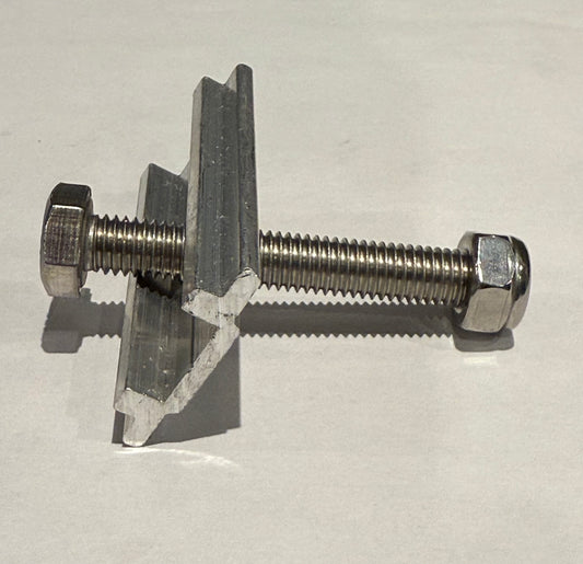 Entire Fixing Kit Designed to Fit Tentbox Models (Except Go) 8x Fixing Rails, M8 Channel Bolts and Nyloc Nuts + 4 Fixing Handles