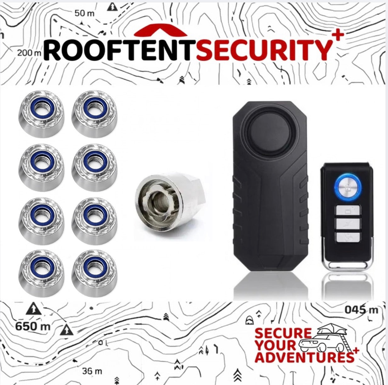 8 x M8 Fits OEX Vertex Lite 130 Anti-Theft HIGH Security Nuts Tamperproof Lock Nut Set Premium Bundle