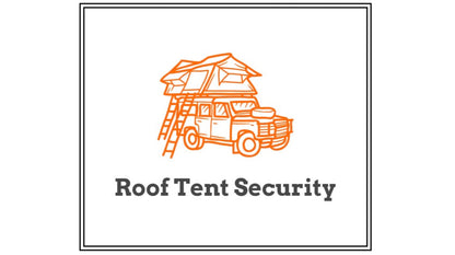 1x Roof Tent Security Anti Theft Deterrent Adhesive Vinyl Sticker